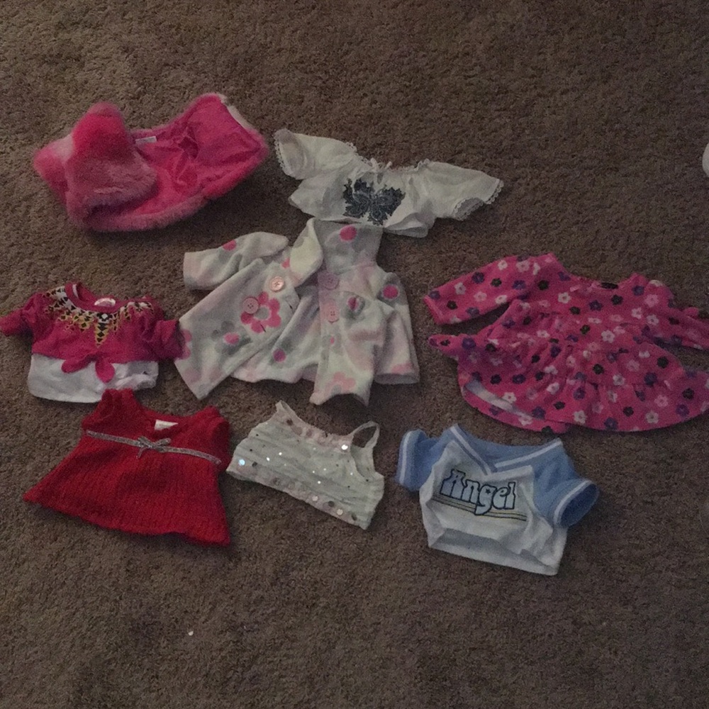 build-a-bear set of 8 shirts and jackets